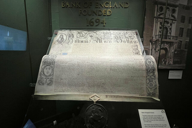 Bank of England charter, 1694