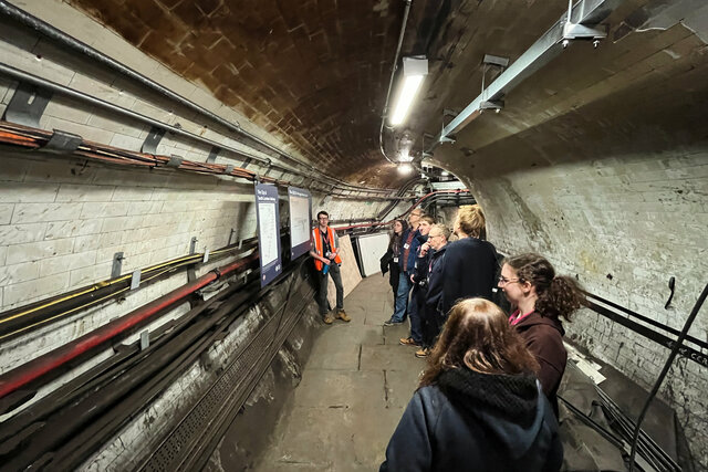 Hidden London tour at Moorgate Station