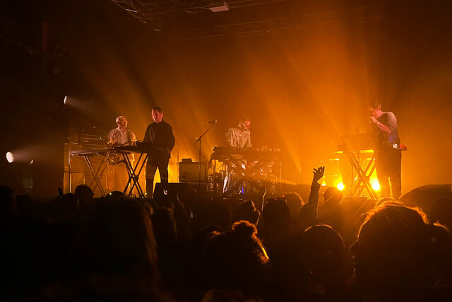 Hot Chip on stage at Catalyst