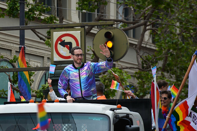 State senator Scott Wiener at Pride