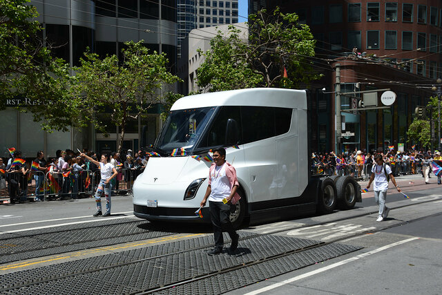 Tesla Semi at Pride