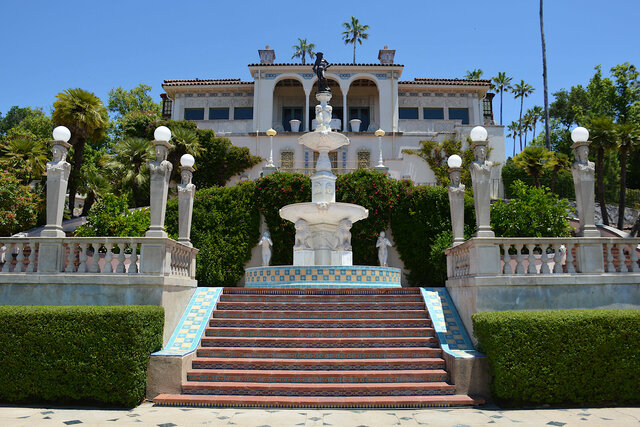 Front steps at Hearst Castle