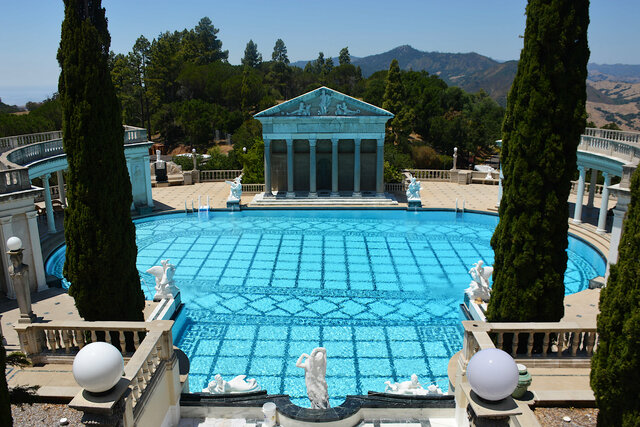 Looking down on the Neptune Pool
