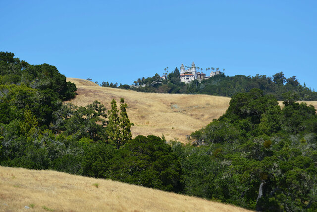 View of Hearst Castle from the road