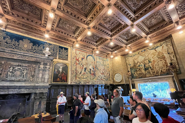 Great hall at Hearst Castle