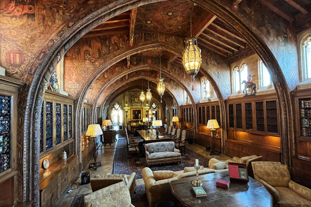 Gothic study at Hearst Castle