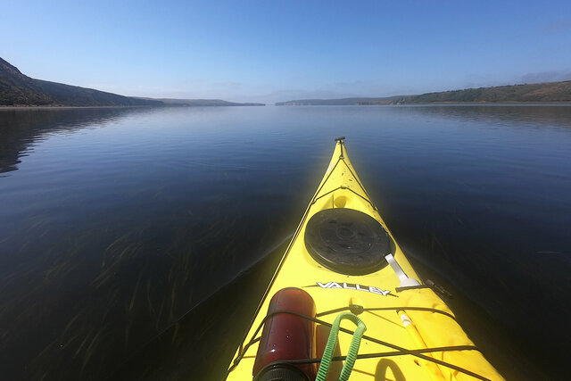 Kayak in Schooner Bay