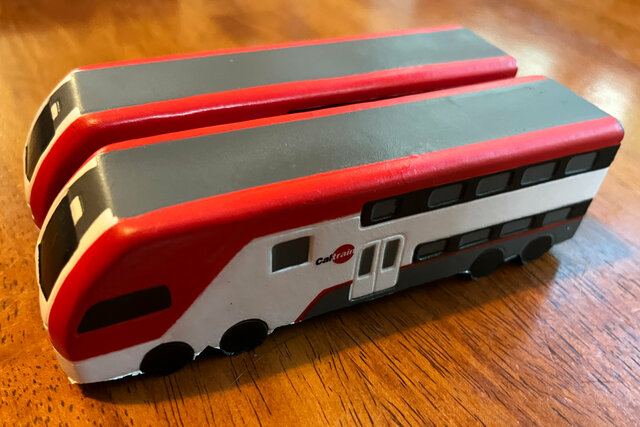 Caltrain Stadler EMU squishy toys