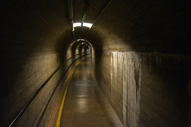 Hallway running through Hoover Dam