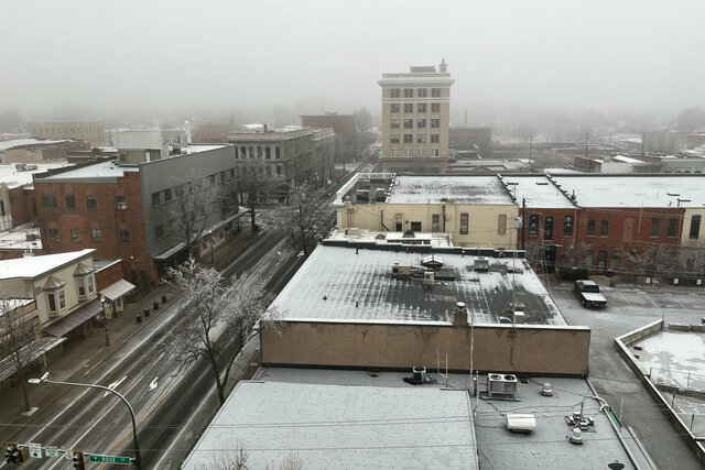 Frost in downtown Walla Walla