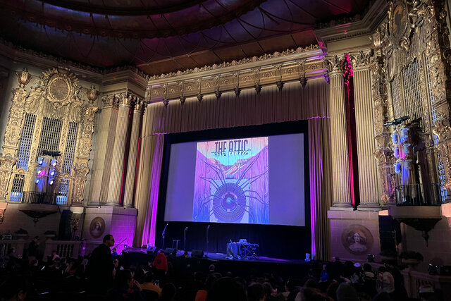 Inside the Castro Theater waiting for Welcome to Night Vale