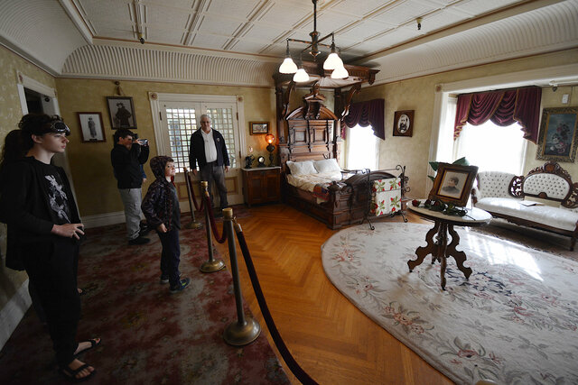 Calvin and Julian in Sarah Winchester's room