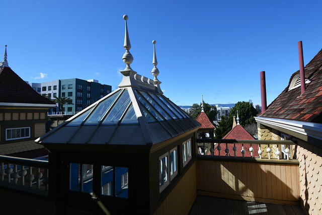 Roofline with a view of the apartments next door