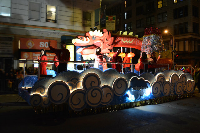 Salesforce float in the Chinese New Year Parade