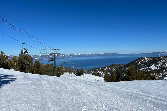 Canyon Express at Heavenly with Lake Tahoe