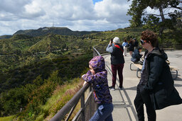 Julian and Calvin with the Hollywood Sign