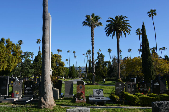 View of the Hollywood Sign from Hollywood Forever