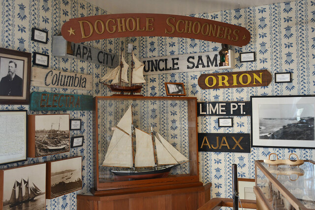 Display of ship models and names in the Ford House