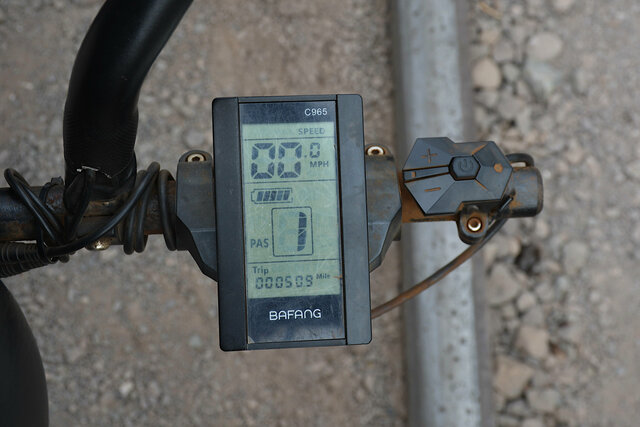 Rail bike digital display