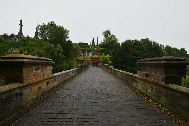 Bridge of Sighs leading to Glasgow Necropolis