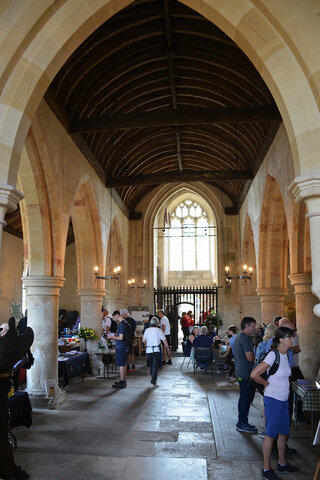 Inside St. Giles Church in Imber