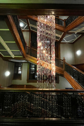 Main stairwell inside Glasgow Grand Central Hotel