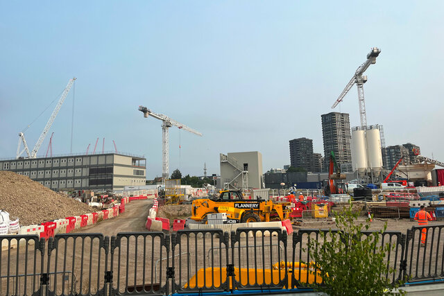 HS2 construction at Old Oak Common