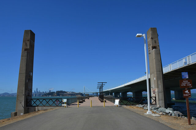 Old Bay Bridge columns