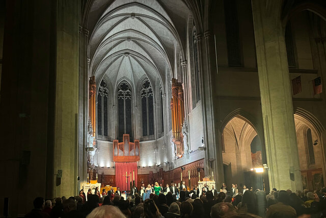 Messiah inside Grace Cathedral