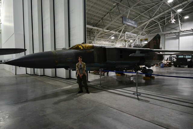 Calvin with a MiG-23
