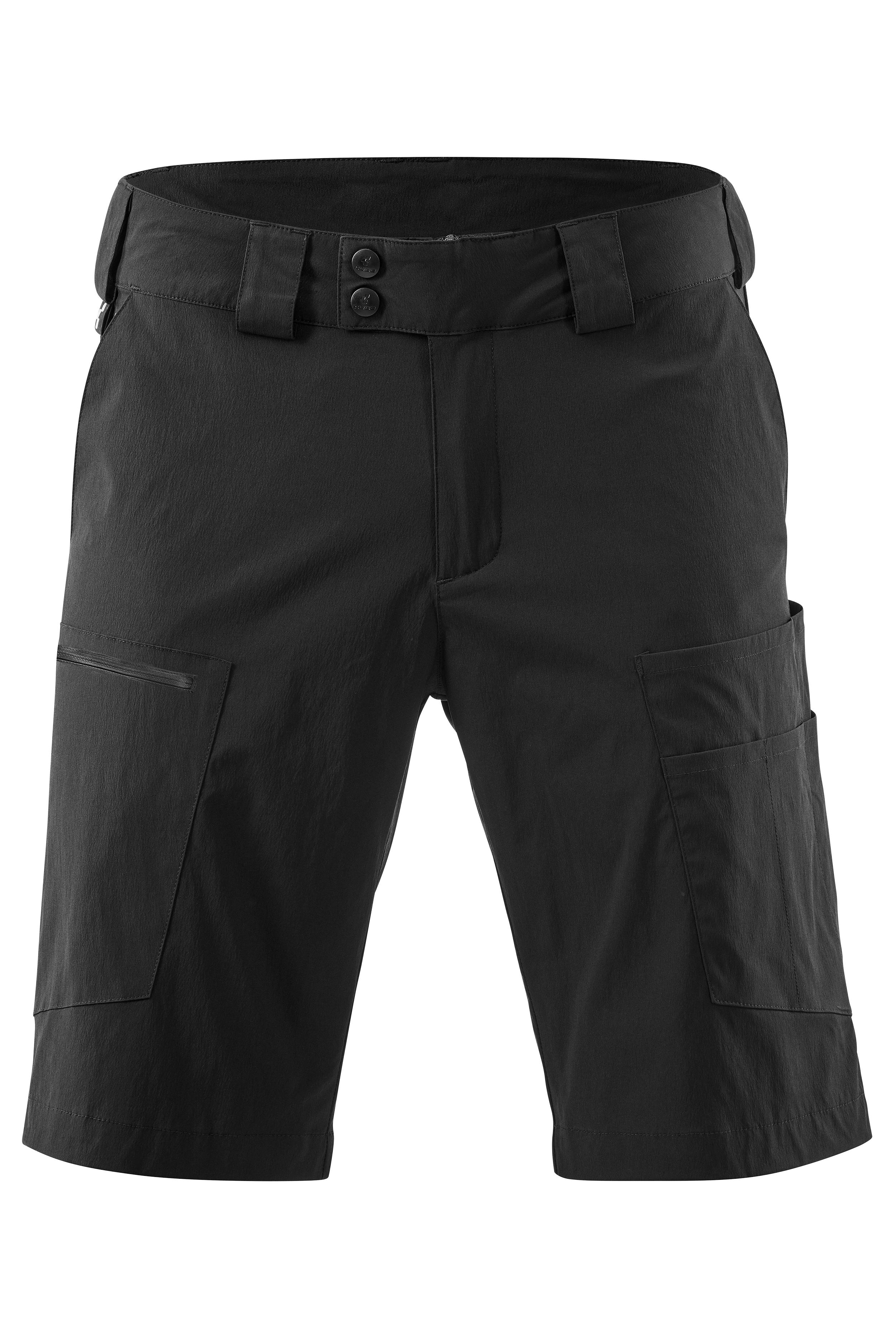 Short cargo pour homme en coton - Décontracté - Couleur unie - Bermuda