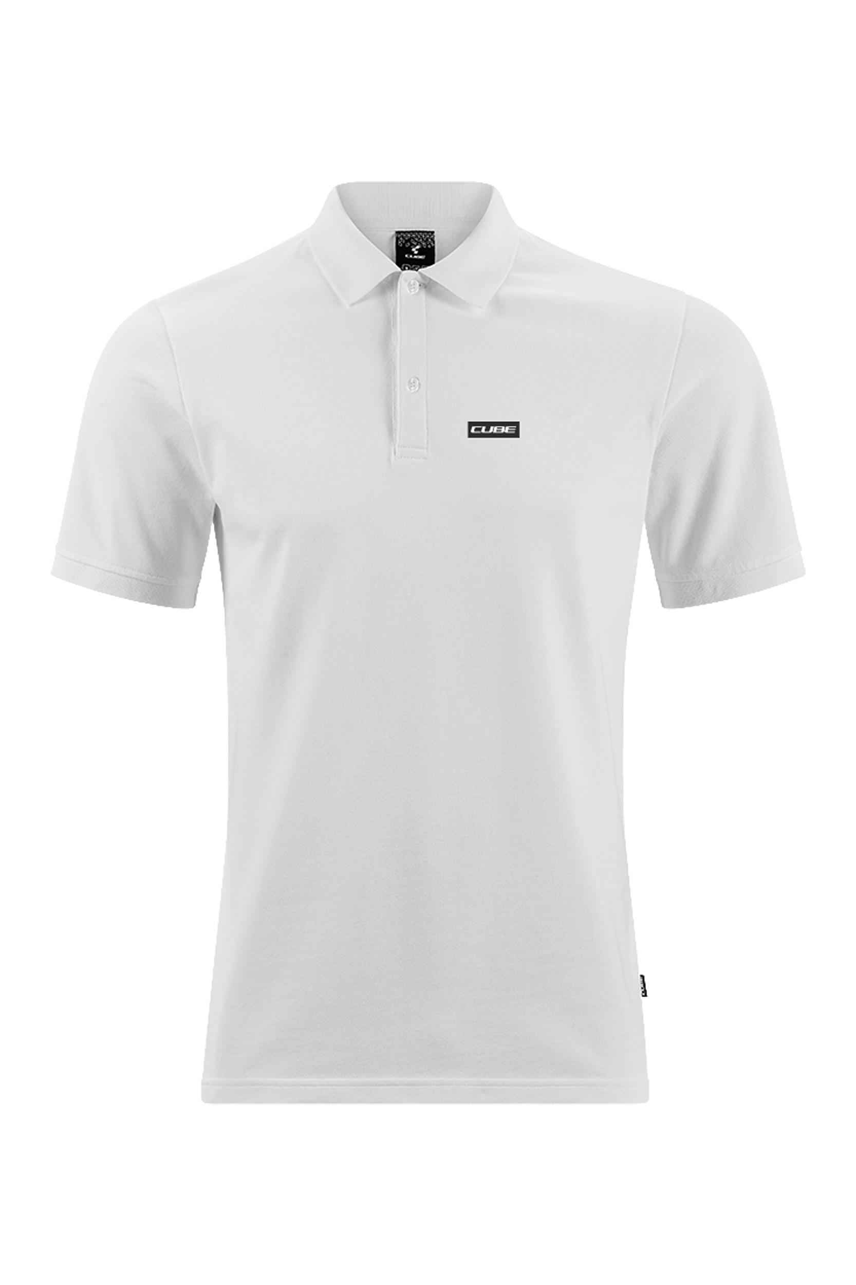 CUBE Organic Polo Shirt white
