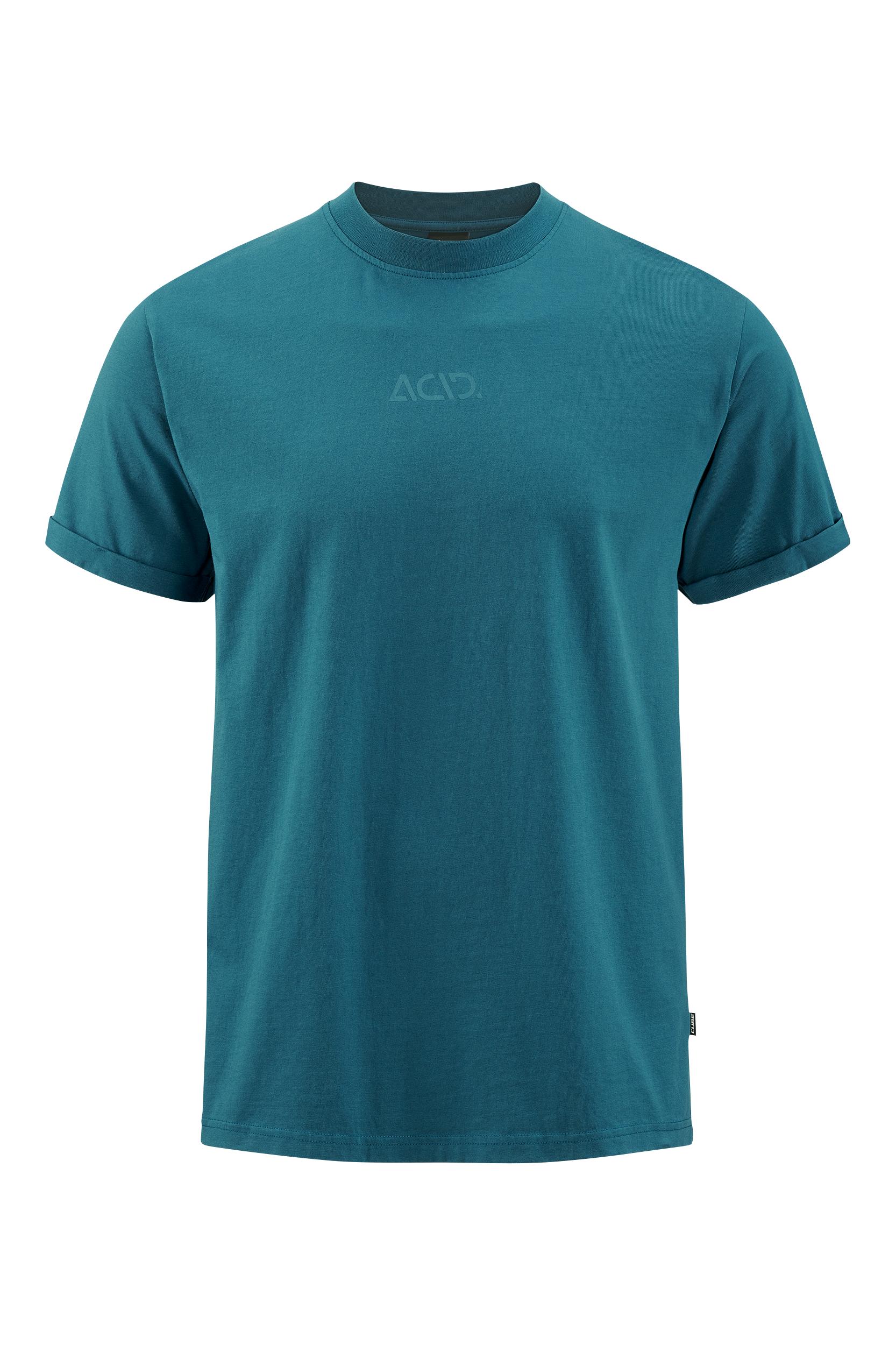 Cube ACID Organic T-Shirt Classic Logo blue