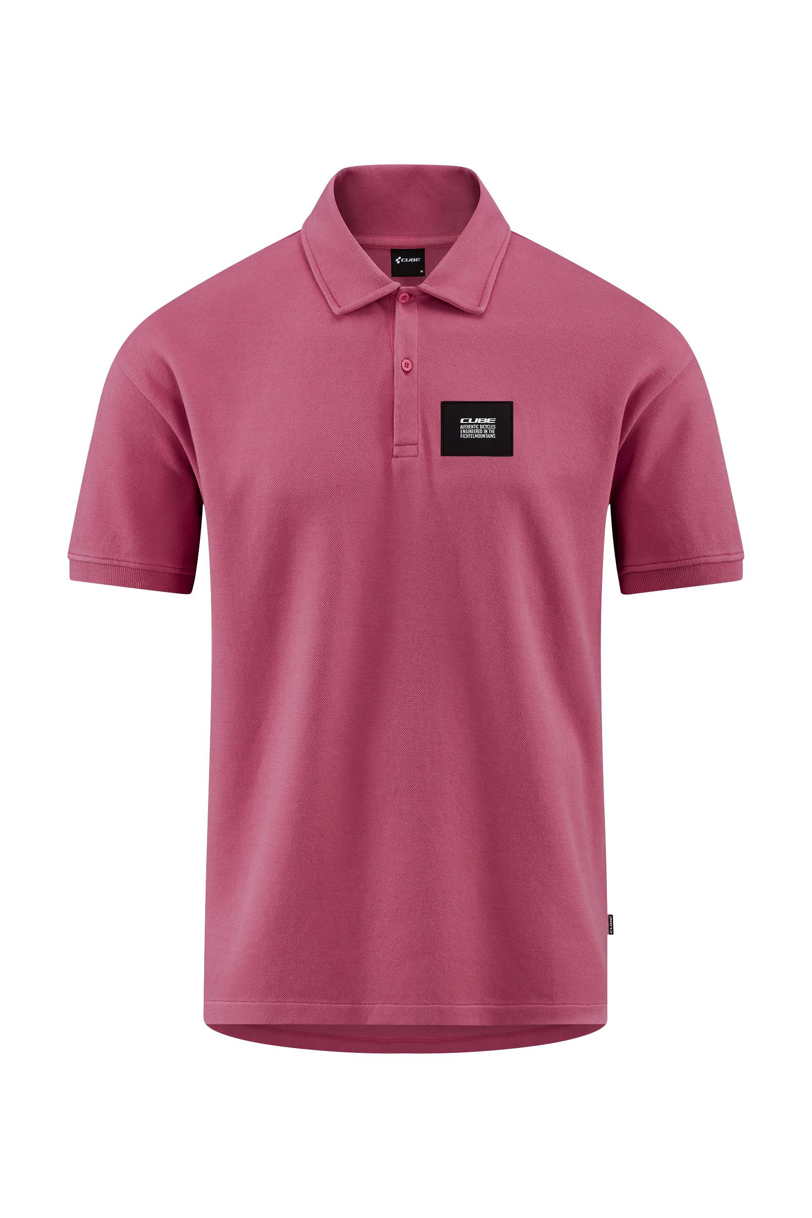 CUBE Organic Polo Shirt GTY FIT light pink