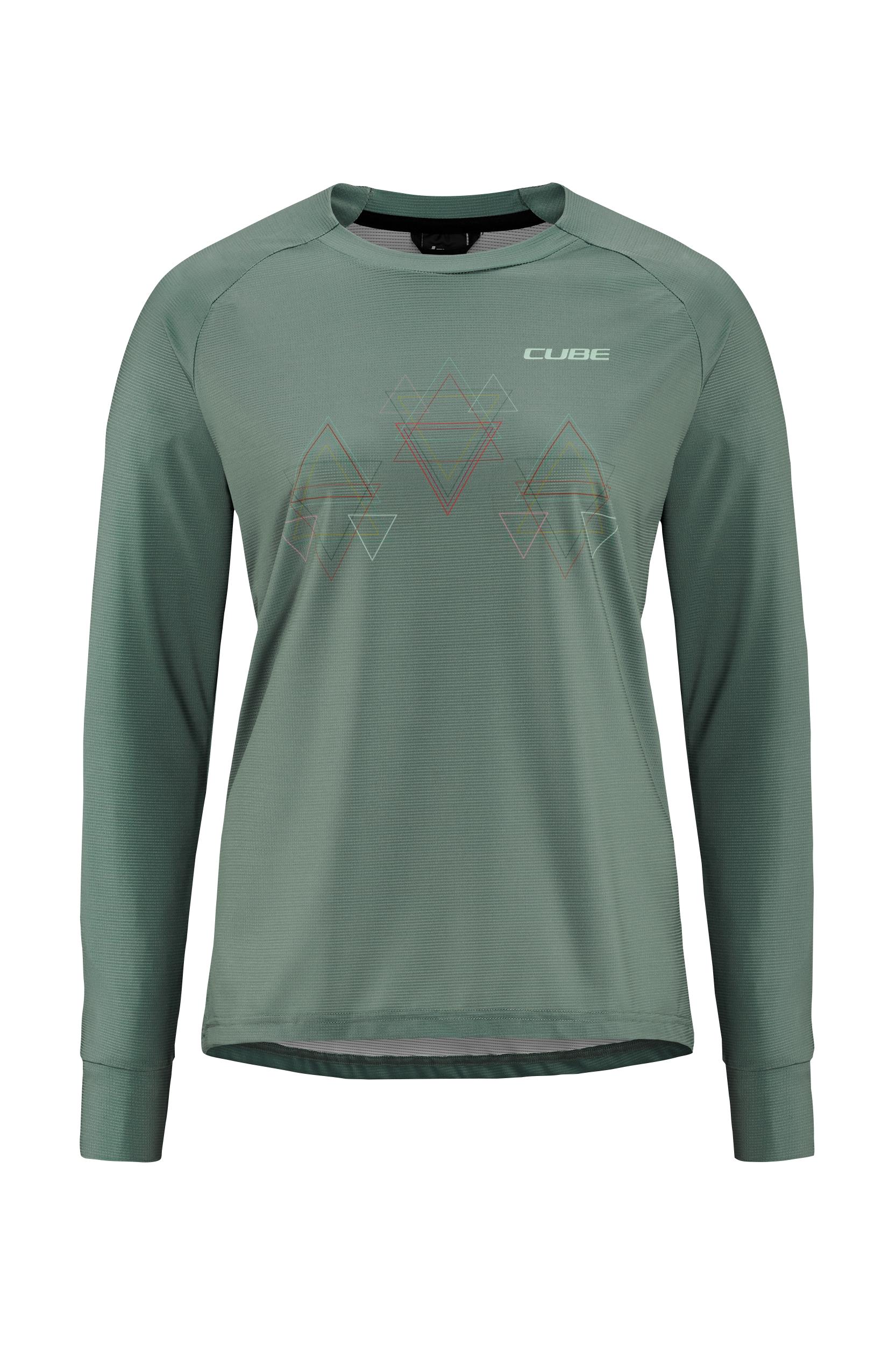CUBE MTB WS Roundneck Jersey L/S green