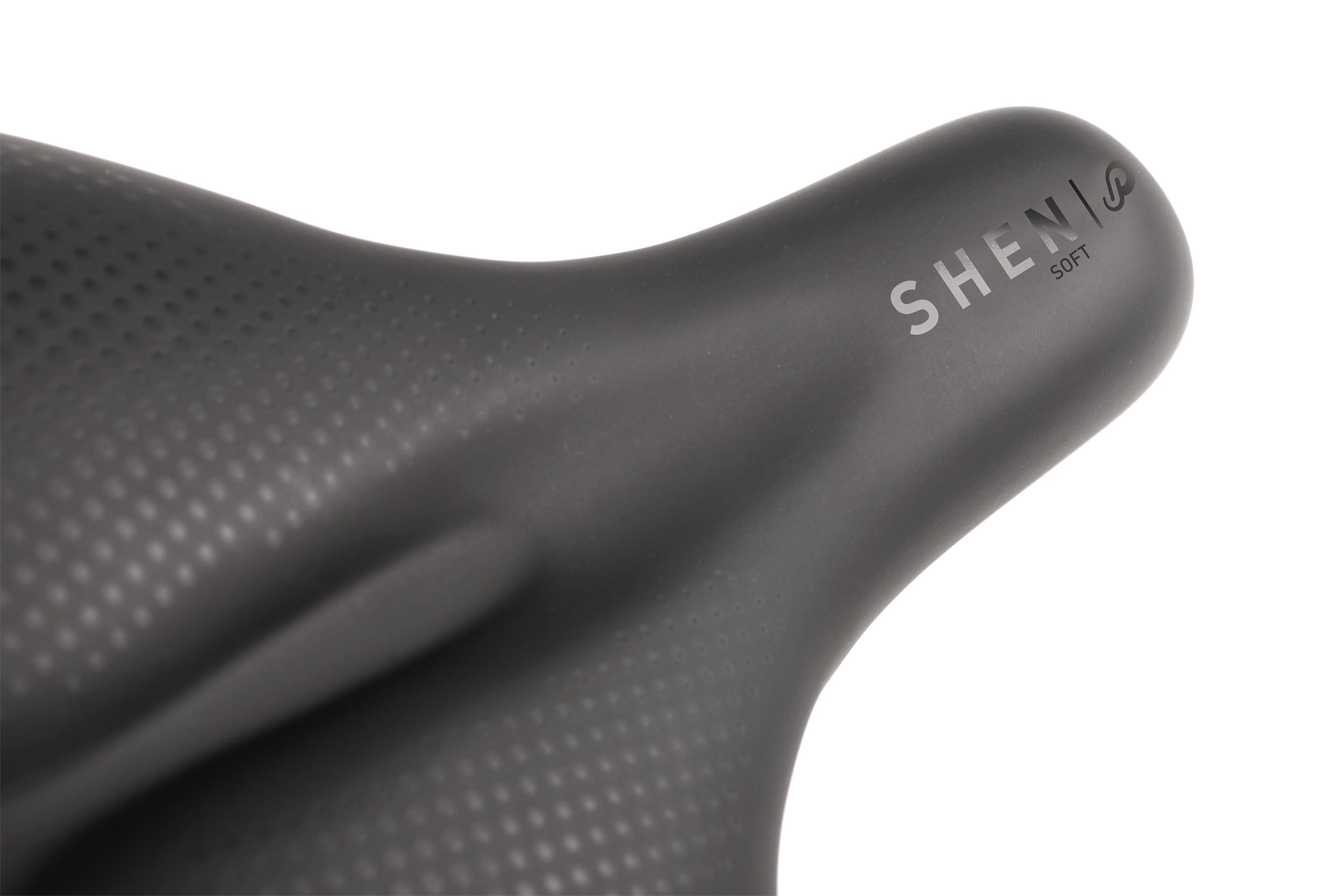 Selle De Vélo Cube Natural Fit Venec, Glossy Frostwhite/noir/blanc, Confort, 242x145mm