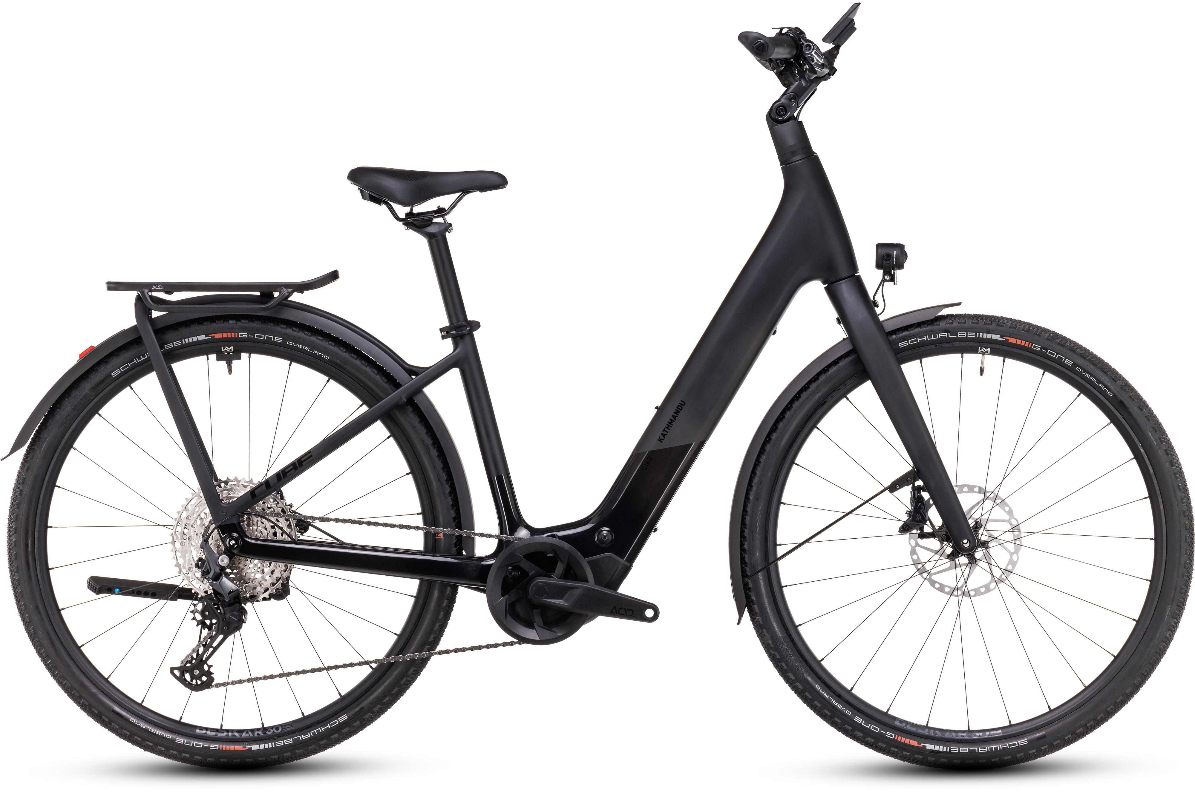 Vélo ville électrique Cube Kathmandu Hybrid C:62 SLX 400X Easy Entry carbon´n´black
