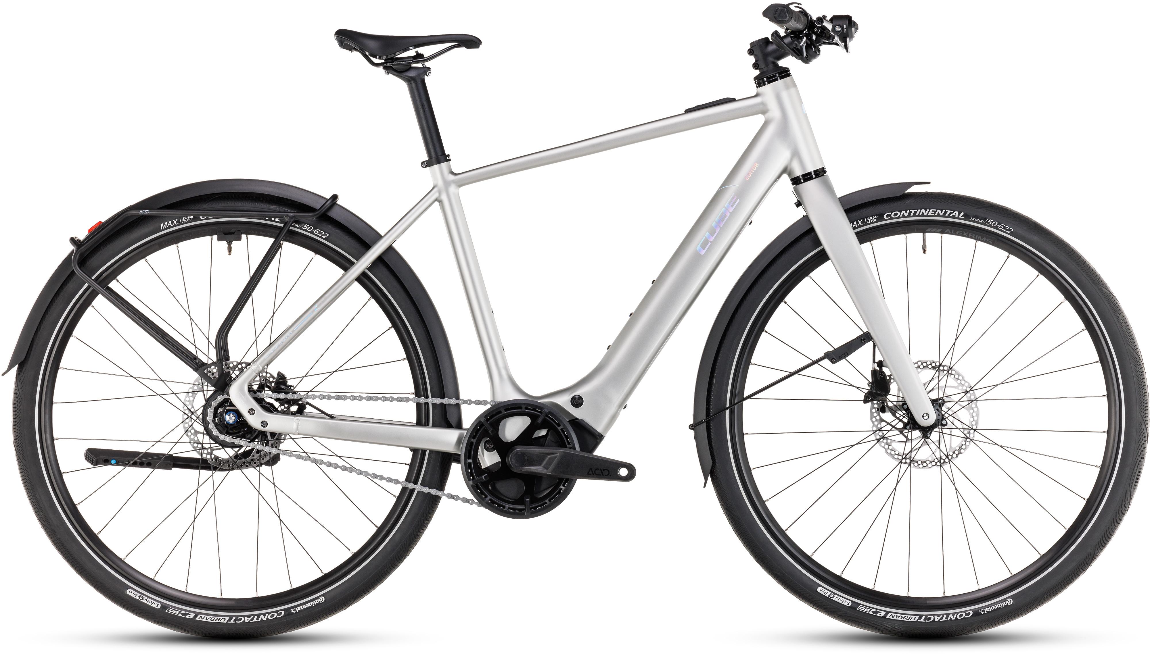 Vélo ville électrique Cube Editor Hybrid SLX FE 400X sleekgrey´n´spectral