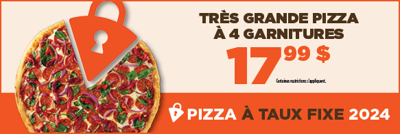 Pizza à taux fixe 2024