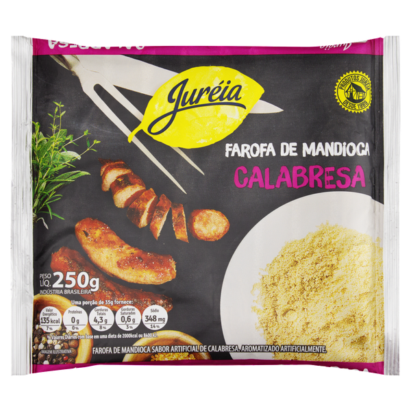 Supermercado Baía Azul  Farofa Mandioca Jureia Calabresa 250g