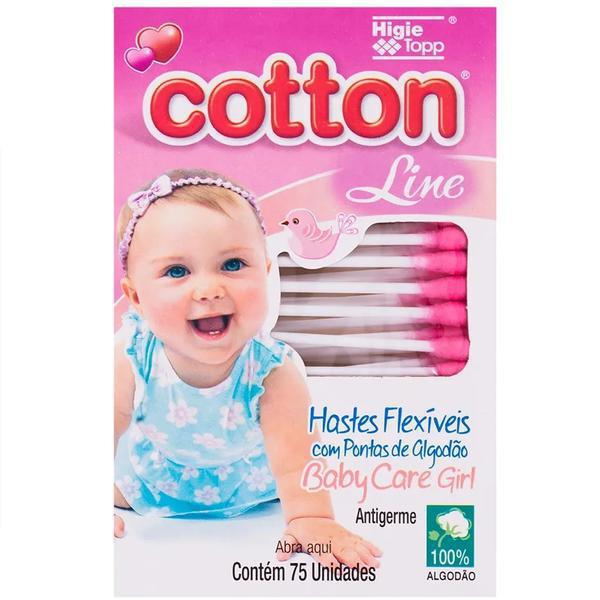 Hastes Flexíveis Cotton Line - 75 Unidades