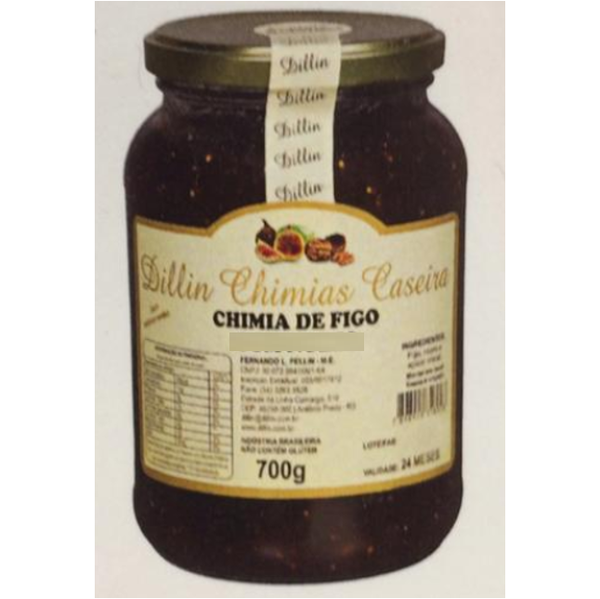 Brasão Fernando Machado  Chimia De Figo Dillin 700g