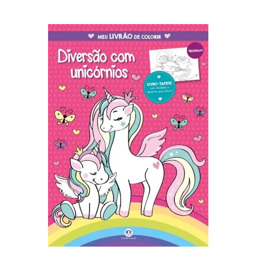 Livro 365 Atividades e Desenhos Para Colorir Unicórnios