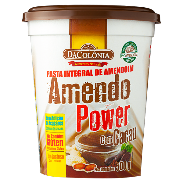 Pasta de Amendoim Amendo Power com Açúcar de Coco 200g - Loja virtual  DaColônia Alimentos Naturais
