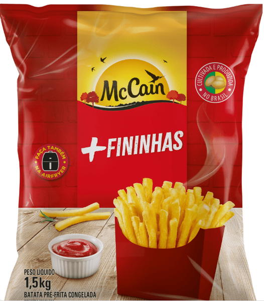 Batata Pré-Frita Congelada Extracrocante McCain Airfryer Pacote 600g