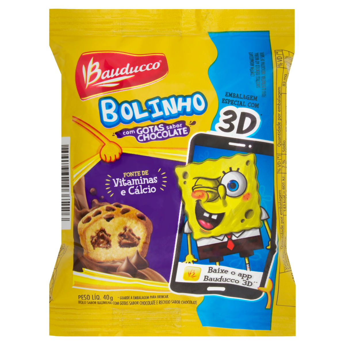 Bolo de Chocolate Bauducco 280g, 1 unidade