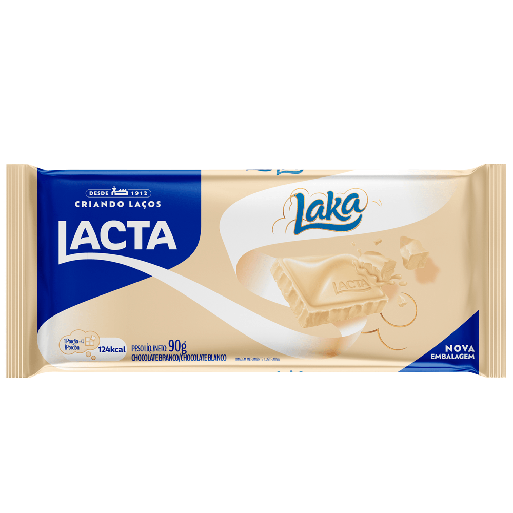 BIG MART - ANDRADINA  CHOC BARRA LACTA BRANCO 80G LAKA