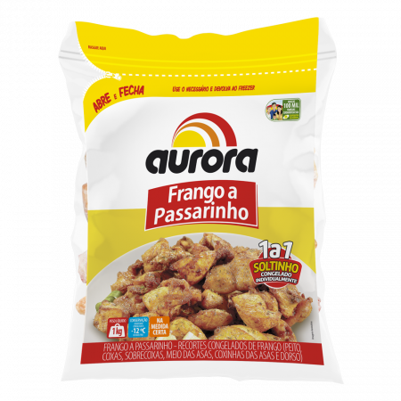 Frango a Passarinho Aurora 3 Kg  Aurora, a gente faz com gosto tudo que  você gosta.