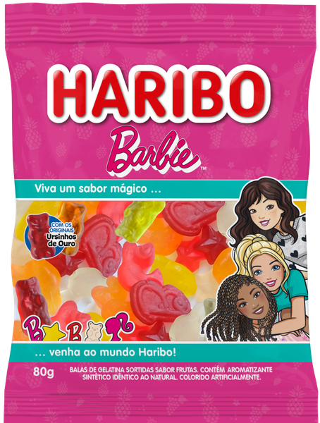 Celeiro Supermercado  Bala Haribo Gelatinha Ursinho Frutas Brasil 80g