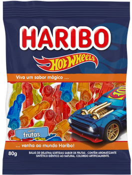 Celeiro Supermercado  Bala Haribo Gelatinha Ursinho Frutas Brasil 80g